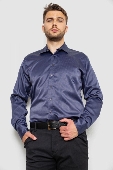 Сорочка чоловіча, колір синій, 214R3061 XL, 50, XL