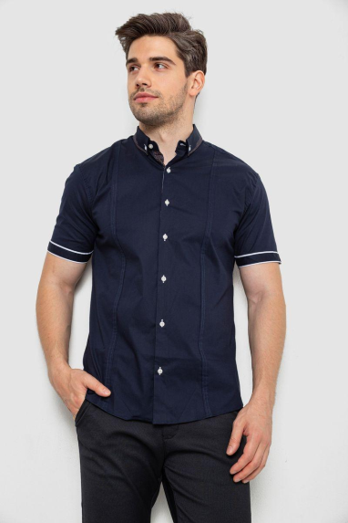 Сорочка чоловіча 214R7007, колір Синій XXL, 52, XXL