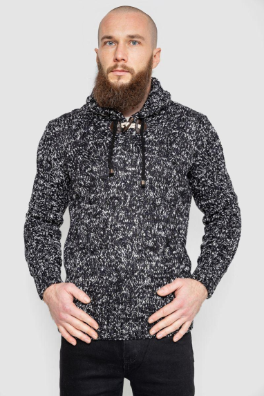 Светр чоловічий, колір чорний, 214R10303 XL, 50, XL