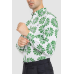 Сорочка чоловіча повсякденна, колір біло-зелений, 247R402 XXL, 52, XXL