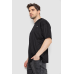 Футболка чоловіча однотонна, колір чорний, 247R3140 XL, 50, XL