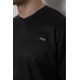 Футболка чоловіча однотонна, колір чорний, 247R3140 XL, 50, XL