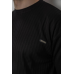 Футболка чоловіча однотонна, колір чорний, 247R3130 XL, 50, XL