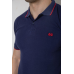 Поло чоловіче котонове, колір темно-синій, 247R301 XL, 50, XL