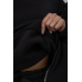 Спортивний костюм-трійка жіночий на флісі, колір чорний, 247R2020 XXXL-4XL