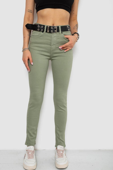 Джинси жіночі Skinny Американки, колір оливковий, 182R00252 26, 26“