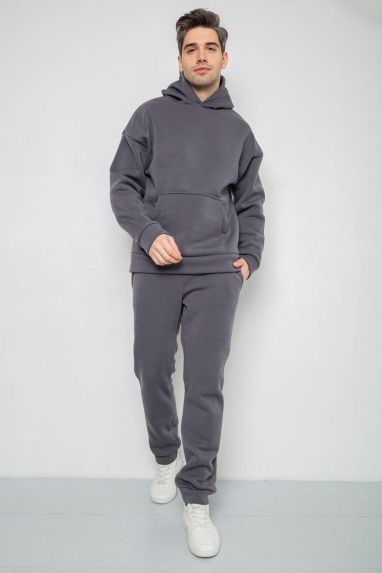 Спорт костюм чоловічий на флісі, колір сірий, 177R235-1 Ager, XXXL, 54, XXXL