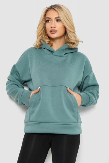 Худі жіночий на флісі, колір оливковий, 177R057 50, XL