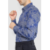 Сорочка чоловіча з принтом, колір синій, 247R115 XXL, 52, XXL