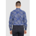 Сорочка чоловіча з принтом, колір синій, 247R115 XXXL, 54, XXXL