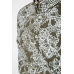 Сорочка чоловіча з принтом, колір оливково-білий, 247R115 XL, 50, XL