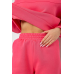 Спортивний костюм жіночий на флісі, колір рожевий, 247R10765 XL, 50, XL