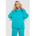 Спортивний костюм жіночий на флісі, колір бірюзовий, 247R10765 XL, 50, XL