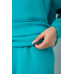 Спортивний костюм жіночий на флісі, колір бірюзовий, 247R10765 XL, 50, XL