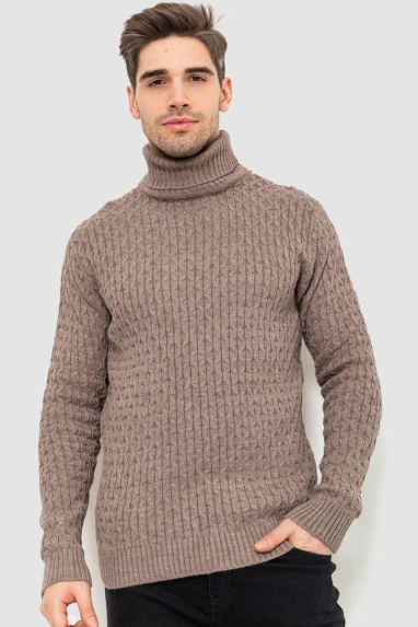 Гольф чоловічий, колір мокко, 161R133 XXL, 52, XXL
