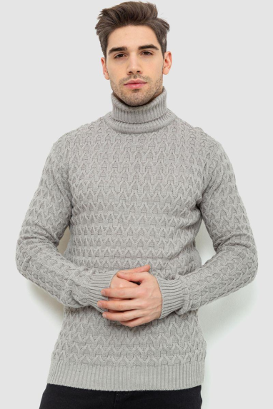 Гольф чоловічий, колір світло-сірий, 161R132 XXL, 52, XXL