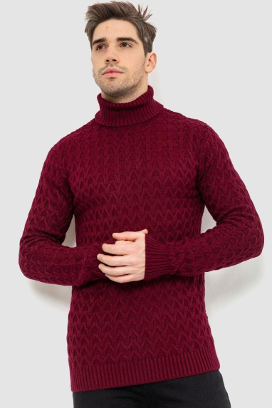 Гольф чоловічий, колір бордовий, 161R132 XL, 50, XL