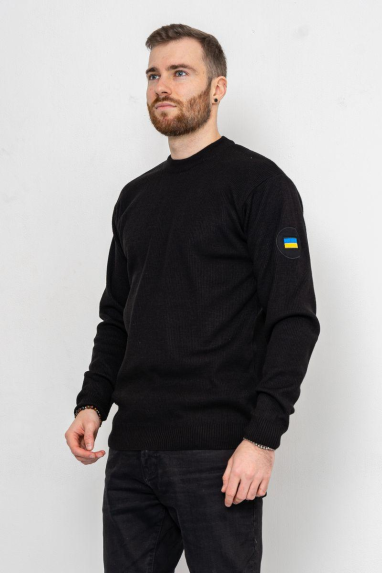 Светр чоловічий, колір чорний, 161R120 M, 46, M