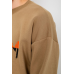 Батник чоловічий на флісі, колір темно-бежевий, 247R016 XL, 50, XL