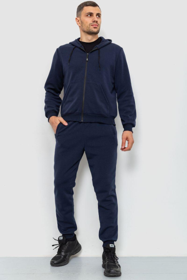 Спорт костюм чоловічий двонитка, колір темно-синій, 119R200-5 XXL, 52, XXL