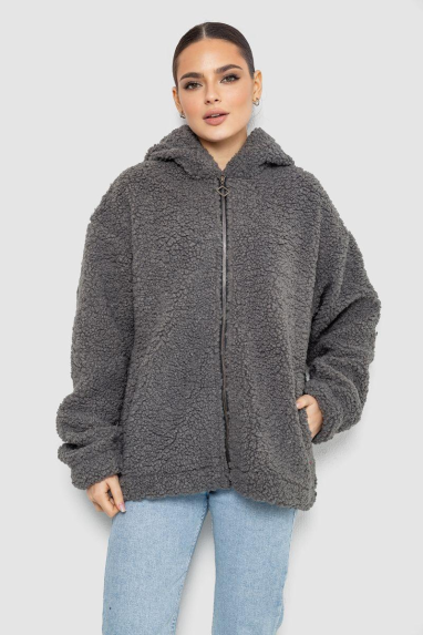 Кофта жіноча ошатна 186R622, колір сірий, 102R5265 Ager, XXL-XXXL