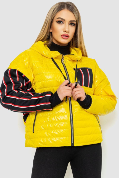 Куртка жіноча демісезонна, колір жовтий, 102R5222 XXL-XXXL