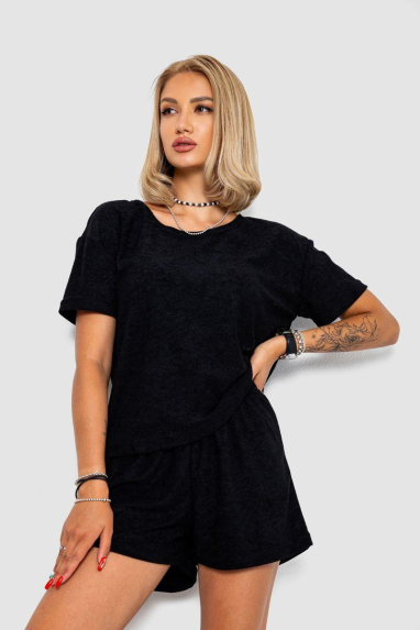 Жіноча піжама, колір чорний, 102R367 XXL-XXXL