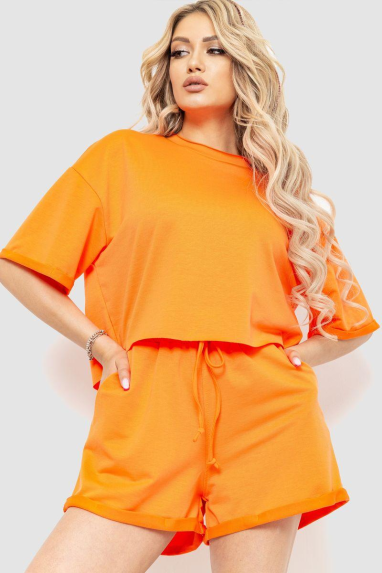 Костюм жіночий повсякденний, колір помаранчевий, 102R327 XXL-XXXL