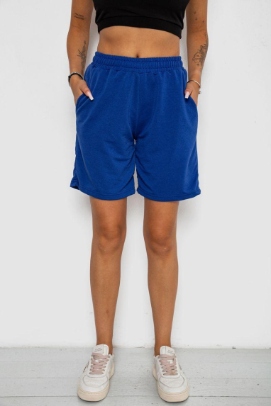 Шорти жіночі однотонні, колір електрик, 238R57820 Ager, XXL, 52, XXL