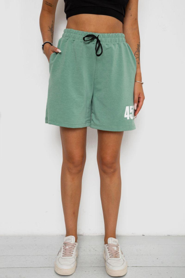 Шорти жіночі з принтом, колір оливковий, 238R456 XL, 50, XL