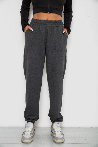 Спортивні штани жіночі, колір темно-сірий, 238R347-1 XXL