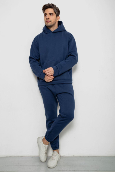 Спортивний костюм чоловічий на флісі, колір синій, 238R58573 XL, 50, XL