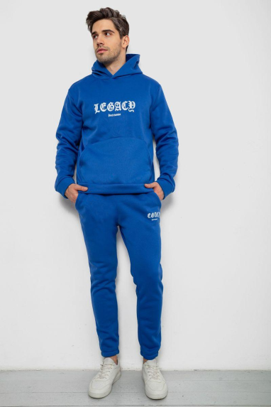 Спортивний костюм чоловічий на флісі, колір електрик, 238R57046 XL