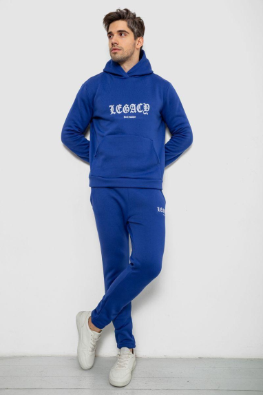 Спортивний костюм чоловічий на флісі, колір синій, 238R57046 XXL