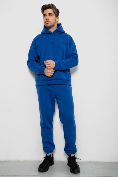 Спортивний костюм чоловічий на флісі, колір електрик, 238R029 XXXL, 54, XXXL