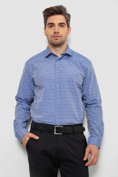 Сорочка чоловіча, колір бузковий, 214R821 XXXL