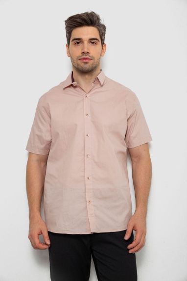 Сорочка чоловіча однотонна, колір бежевий, 214R7327-2 6XL