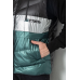 Жилетка чоловіча демісезонна, колір чорно-зелений, 244R990013 XXL, 52, XXL
