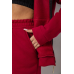 Спортивний костюм жіночий на флісі, колір бордовий, 244R7777 XXL, 52, XXL