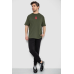 Футболка чоловіча з принтом, колір хакі, 244R7024 Ager, XL, 50, XL