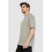 Футболка чоловіча з принтом, колір оливковий, 244R7024 Ager, XXL, 52, XXL