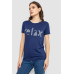 Футболка жіноча з принтом, колір синій, 244R610 XL, 50, XL