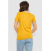 Футболка жіноча з принтом, колір гірчичний, 244R610 XL, 50, XL