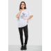Футболка жіноча з принтом, колір білий, 244R605 XL, 50, XL