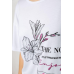 Футболка жіноча з принтом, колір білий, 244R605 XL, 50, XL