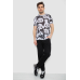 Футболка чоловіча з принтом, колір біло-чорний, 244R6034 Ager, XL, 50, XL