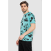 Футболка чоловіча з принтом, колір м“ятний, 244R6029 Ager, XL, 50, XL