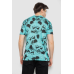 Футболка чоловіча з принтом, колір м“ятний, 244R6029 Ager, XL, 50, XL