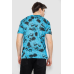Футболка чоловіча з принтом, колір блакитний, 244R6029 Ager, XL, 50, XL