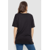 Футболка жіноча з принтом, колір чорний, 244R602 XL, 50, XL